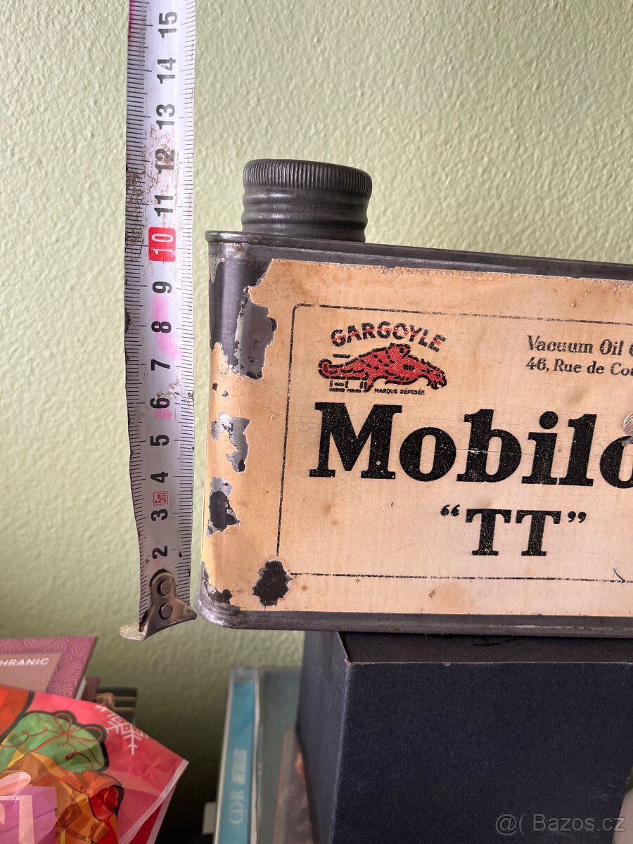 Plechovka od oleje Mobiloil
