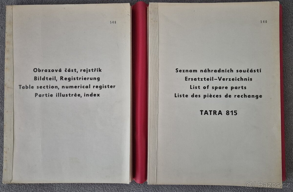 TATRA 815 seznam náhradních součástí