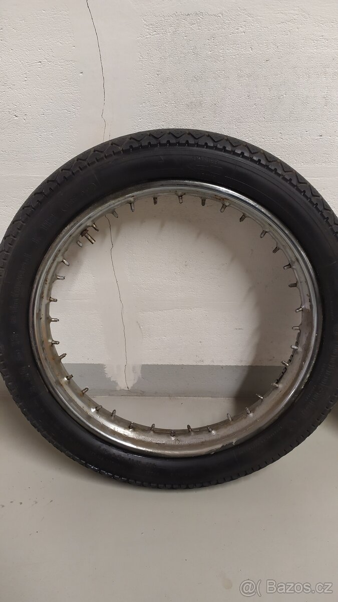 Jawa/ČZ prodám použité ráfky s pneu 18"