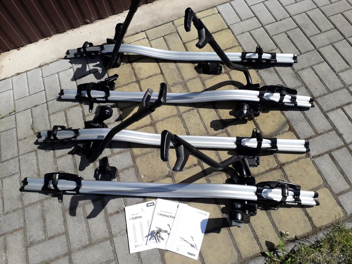 THULE PRORIDE 591-4KS,CENA ZA KUS,TOP STAV,3X POUŽITÉ POUZE