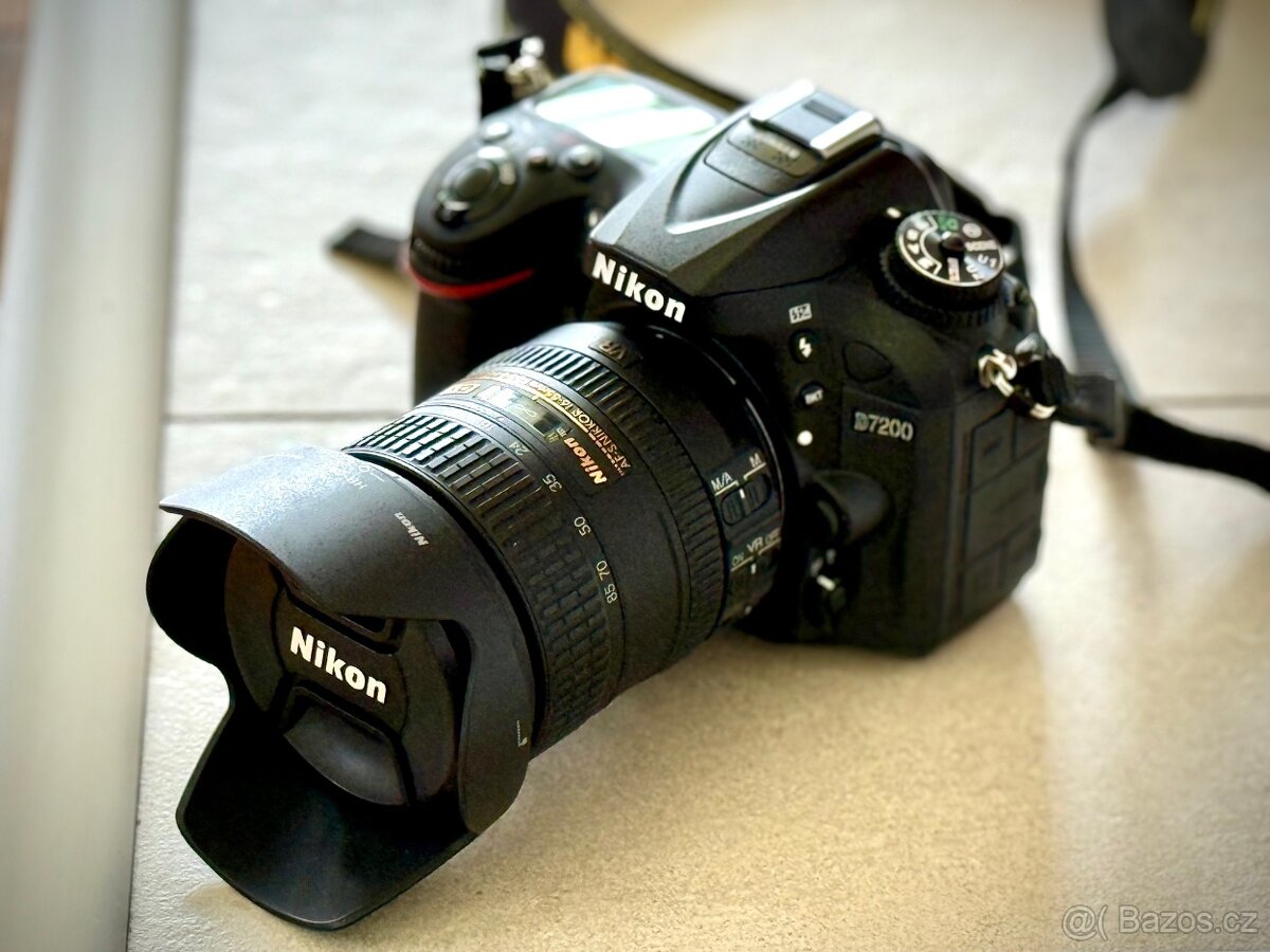 Nikon D7200 + objektivy a příslušenství