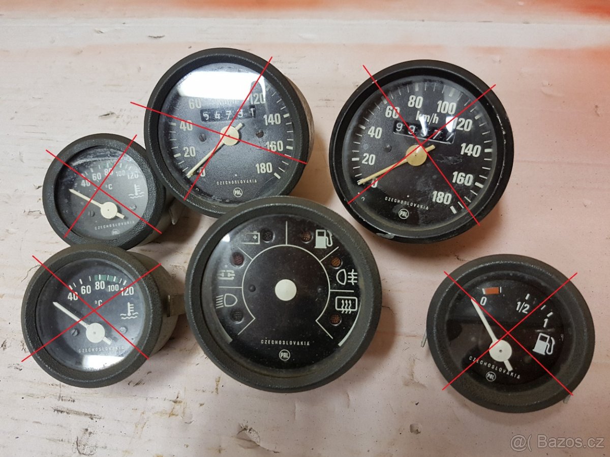 ŠKODA 105, 110, 120, 130 Budík PAL