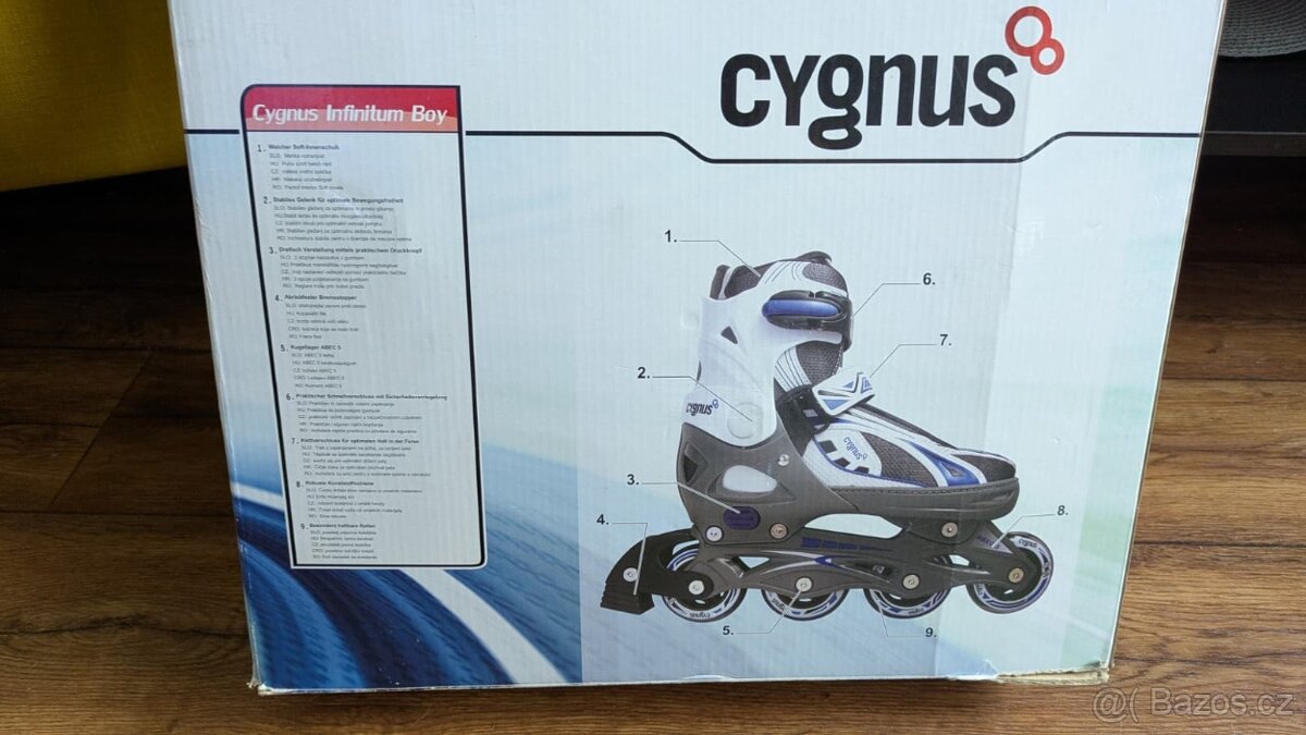 INLINE BRUSLE - velikost 32 až 35 - nastavitelné + CHRÁNIČE