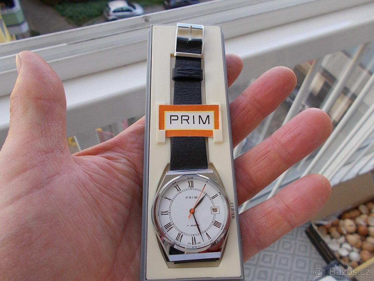 jedinečne rare typ nove trezorovky hodinky prim 1982 top