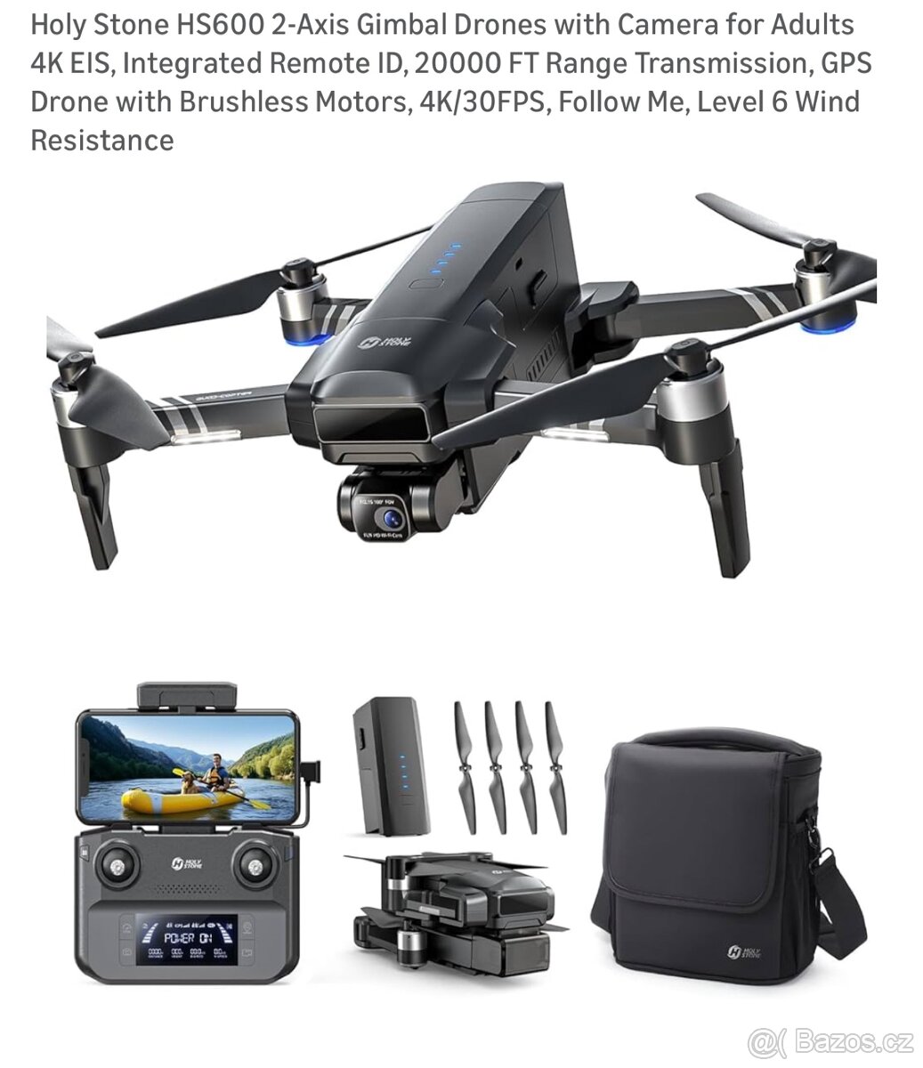 Holy Stone HS600 2-Axis Gimbal Drones with Camera 4K NOVÝ