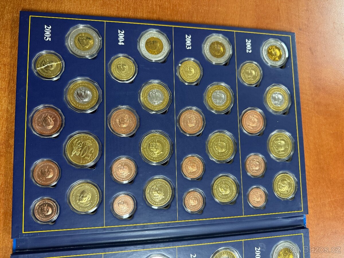 pozlacene Euro vky od roku 2002-2009