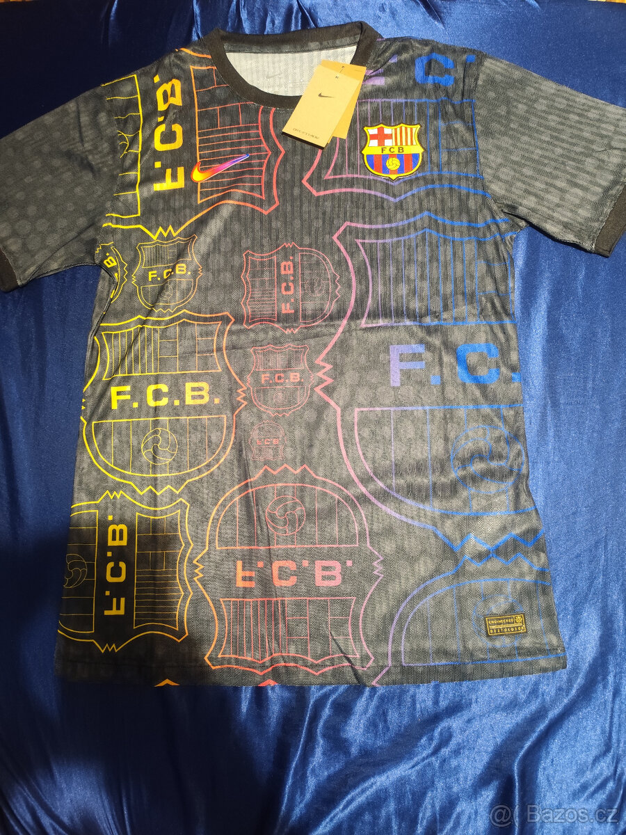 Dres Fc Barcelona Hráčsky Unikátny Farebný Nový s visačkami