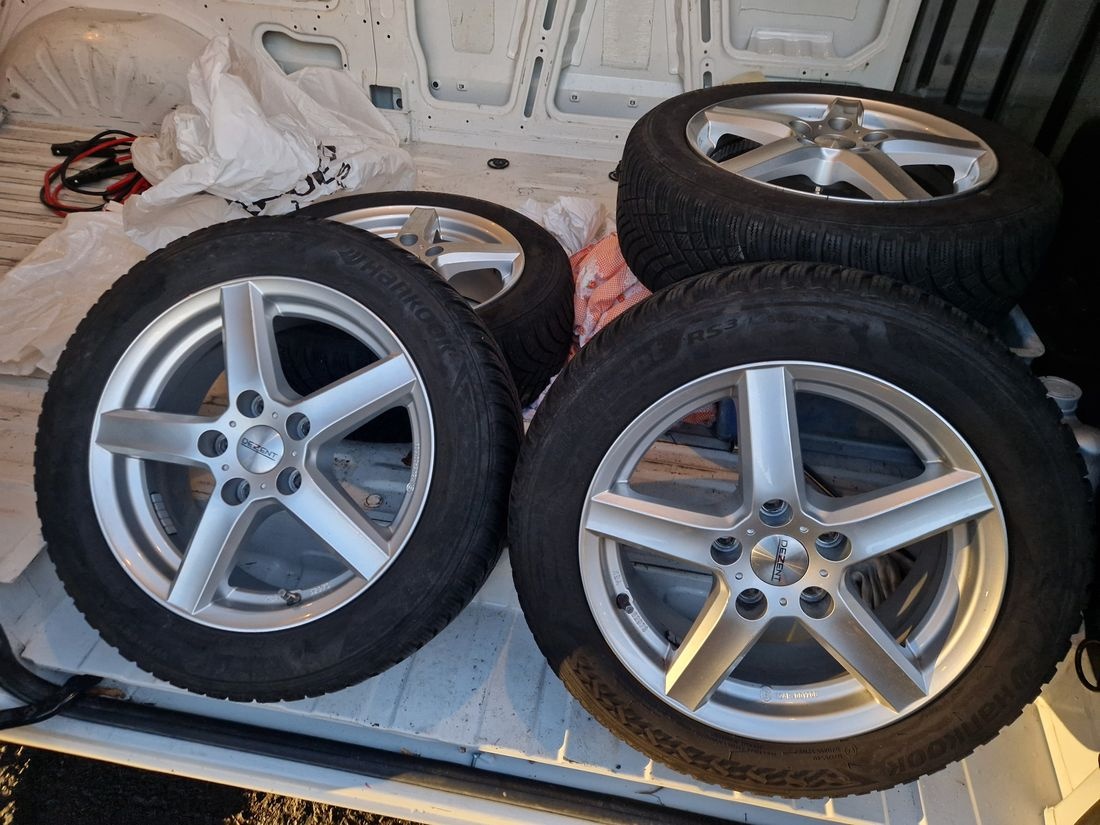 Alu kola 5x114 zimní pneu 205/55 R16 Hankook