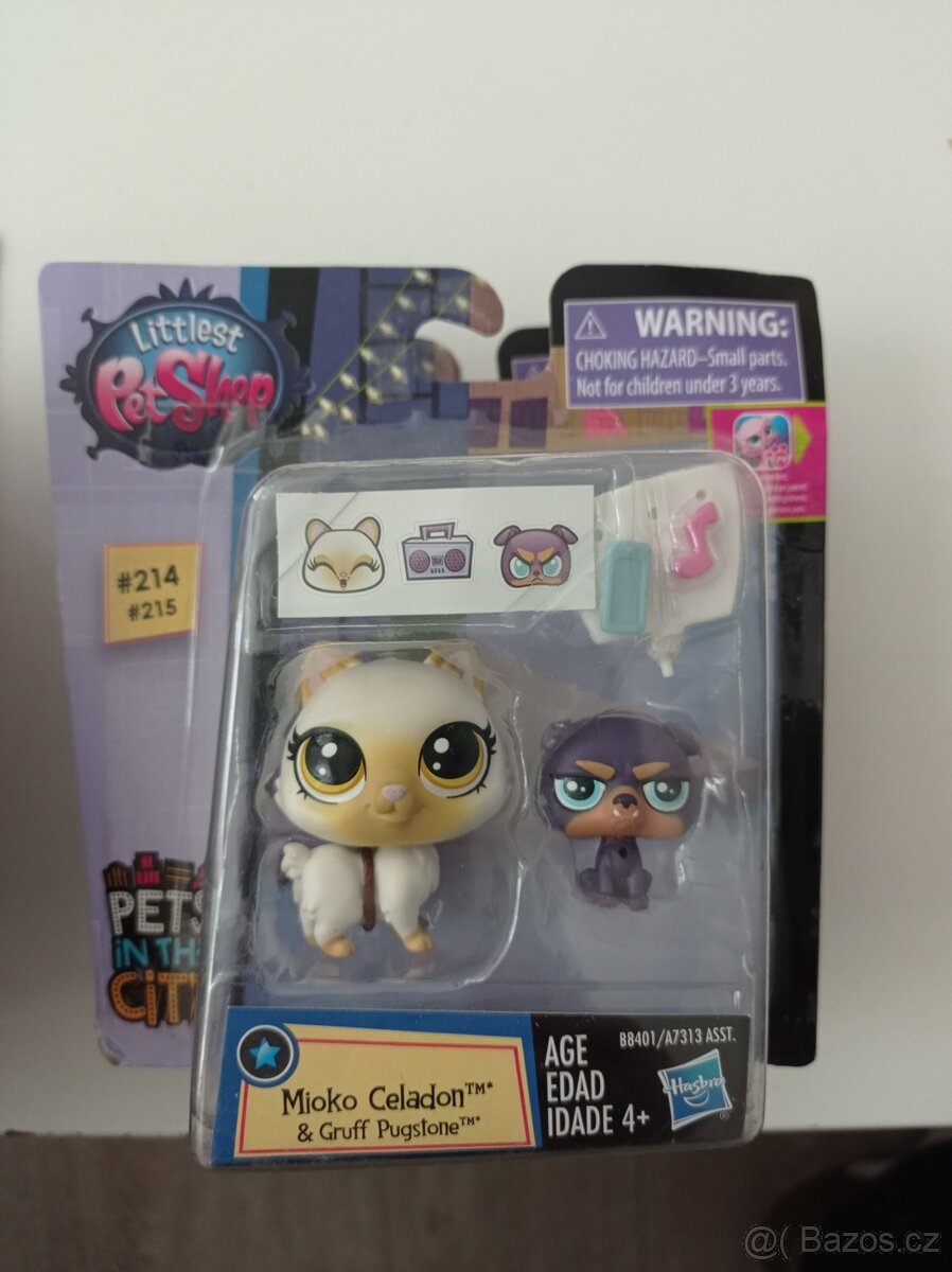 Lps littles pet shop Hasbro Bedříšek a kočička