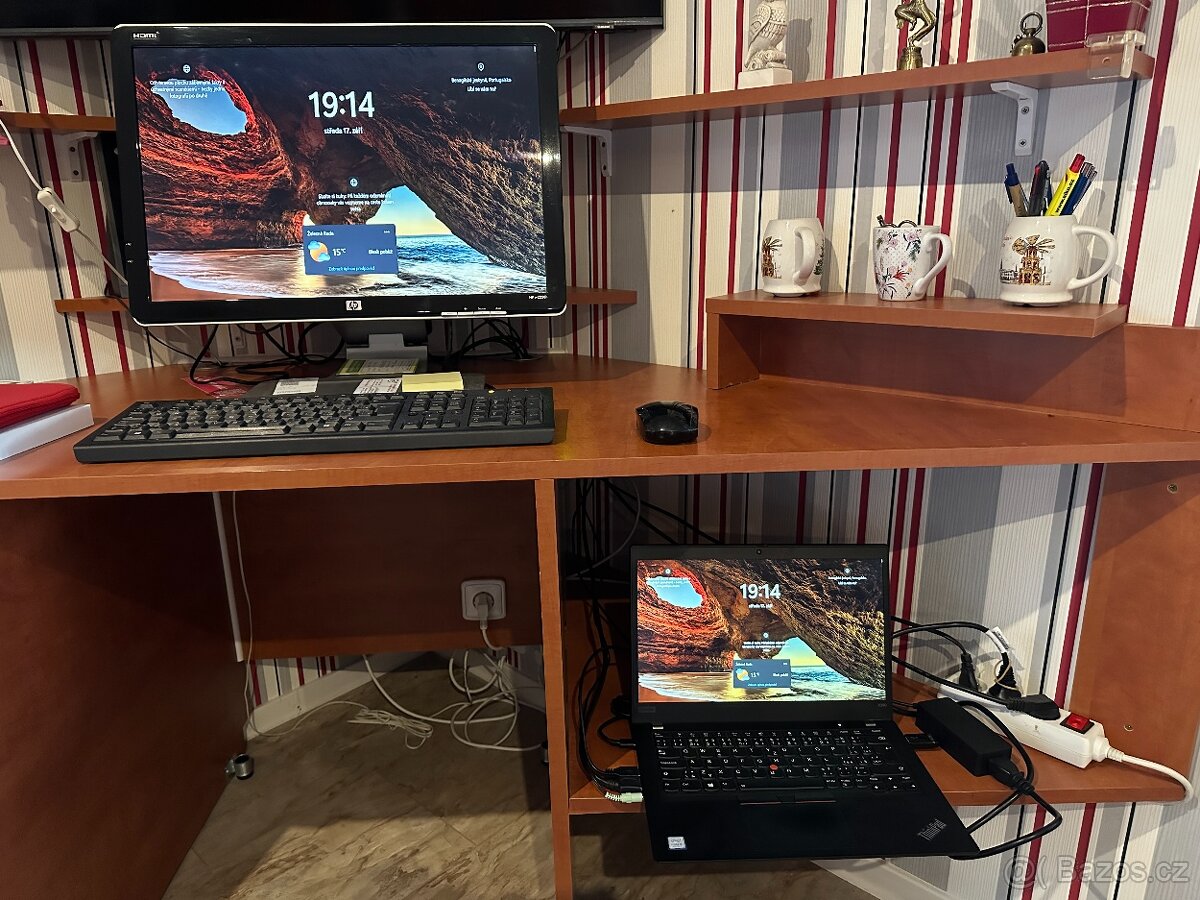 Prodám set notebook + monitor + klávesnice + bezdrátová myš
