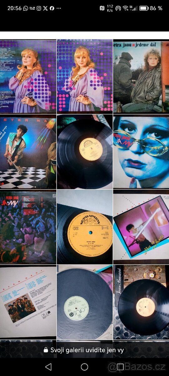 3xLP SUPRAPHON Joan Baez / Zagorová/Olympic