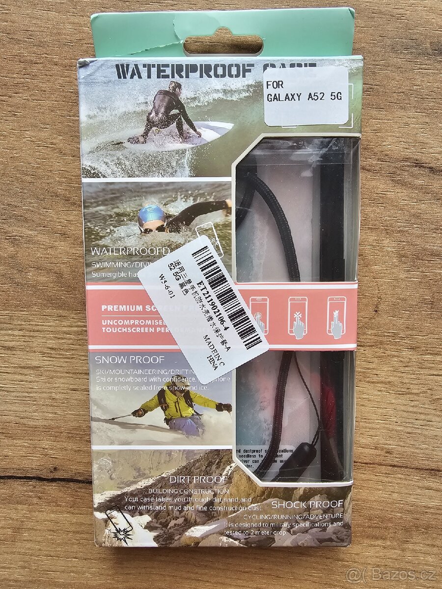 Vodotěsné, prachotěsné a nárazuvzdorné ochranné pouzdro