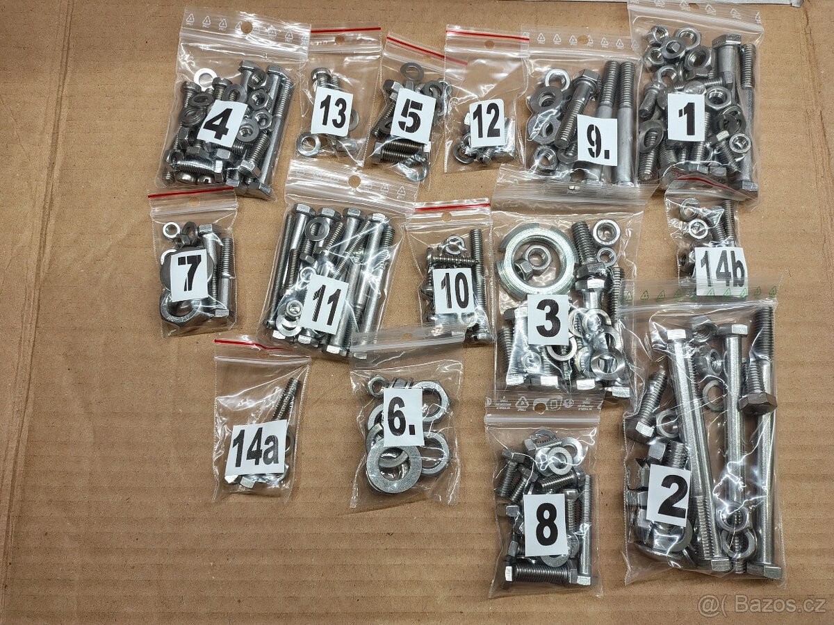 Sada šroubů Simson S51 enduro nerez