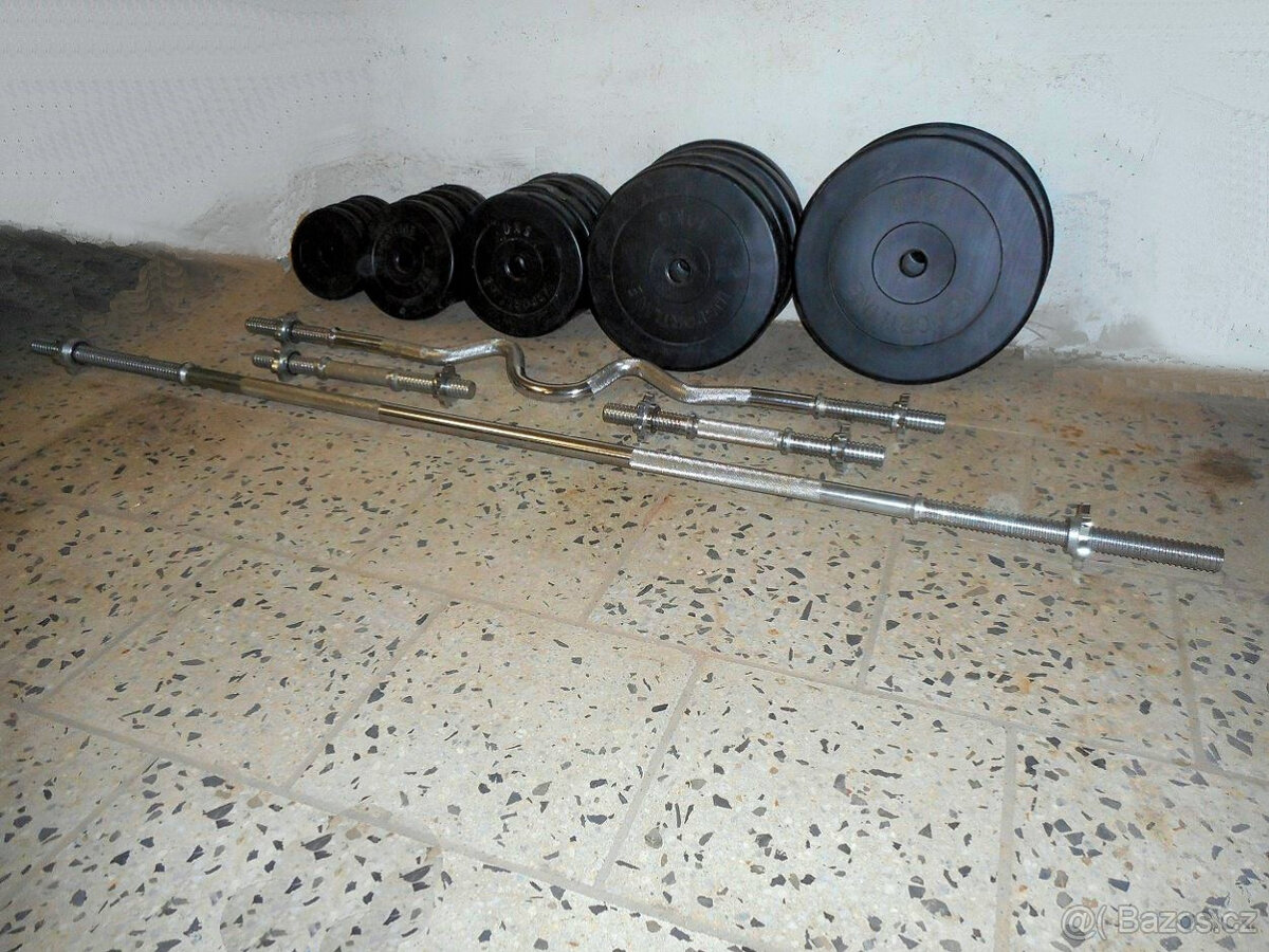 Sada činek 80kg NOVÁ za 3790,-