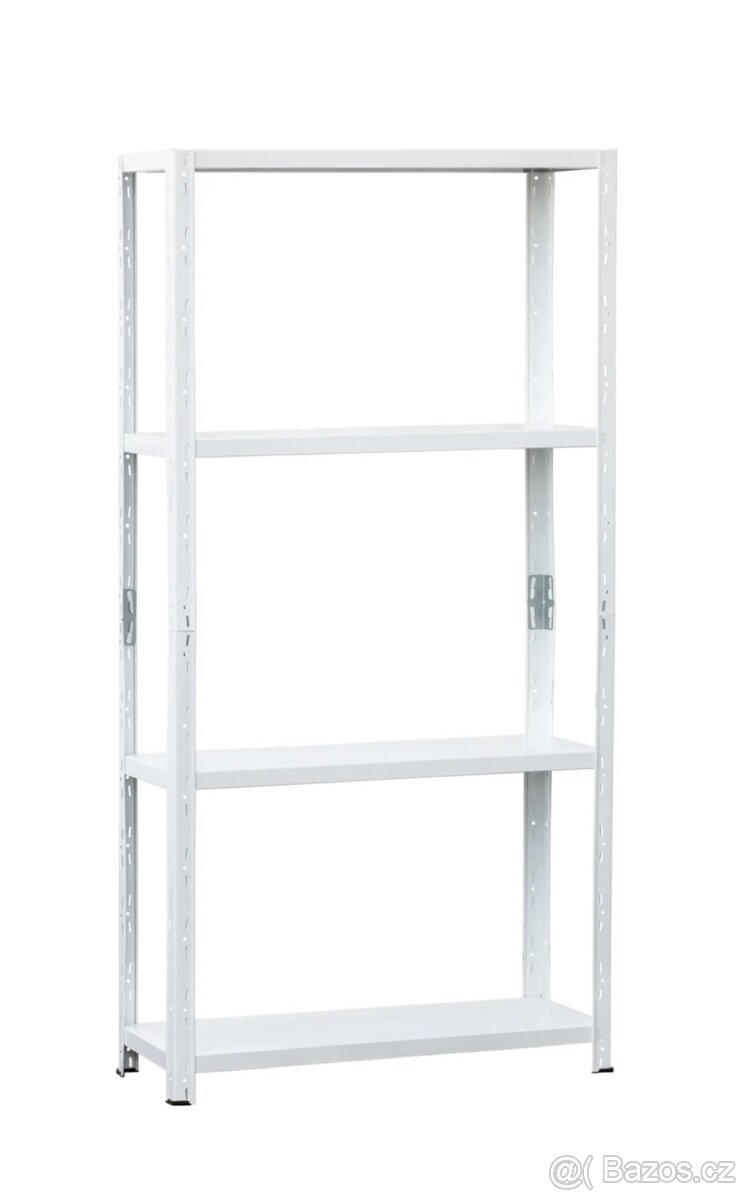 Bílé regály 3 ks