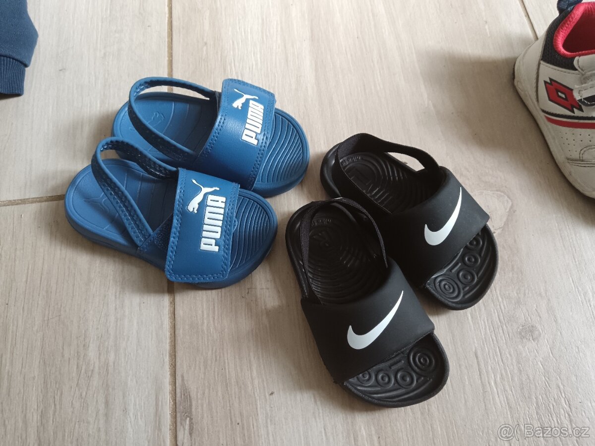 Nike, Puma boty pantofle