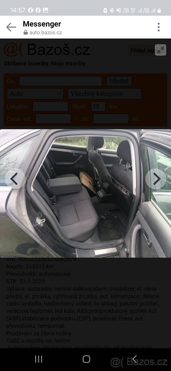 Audi A4 na náhradní díly