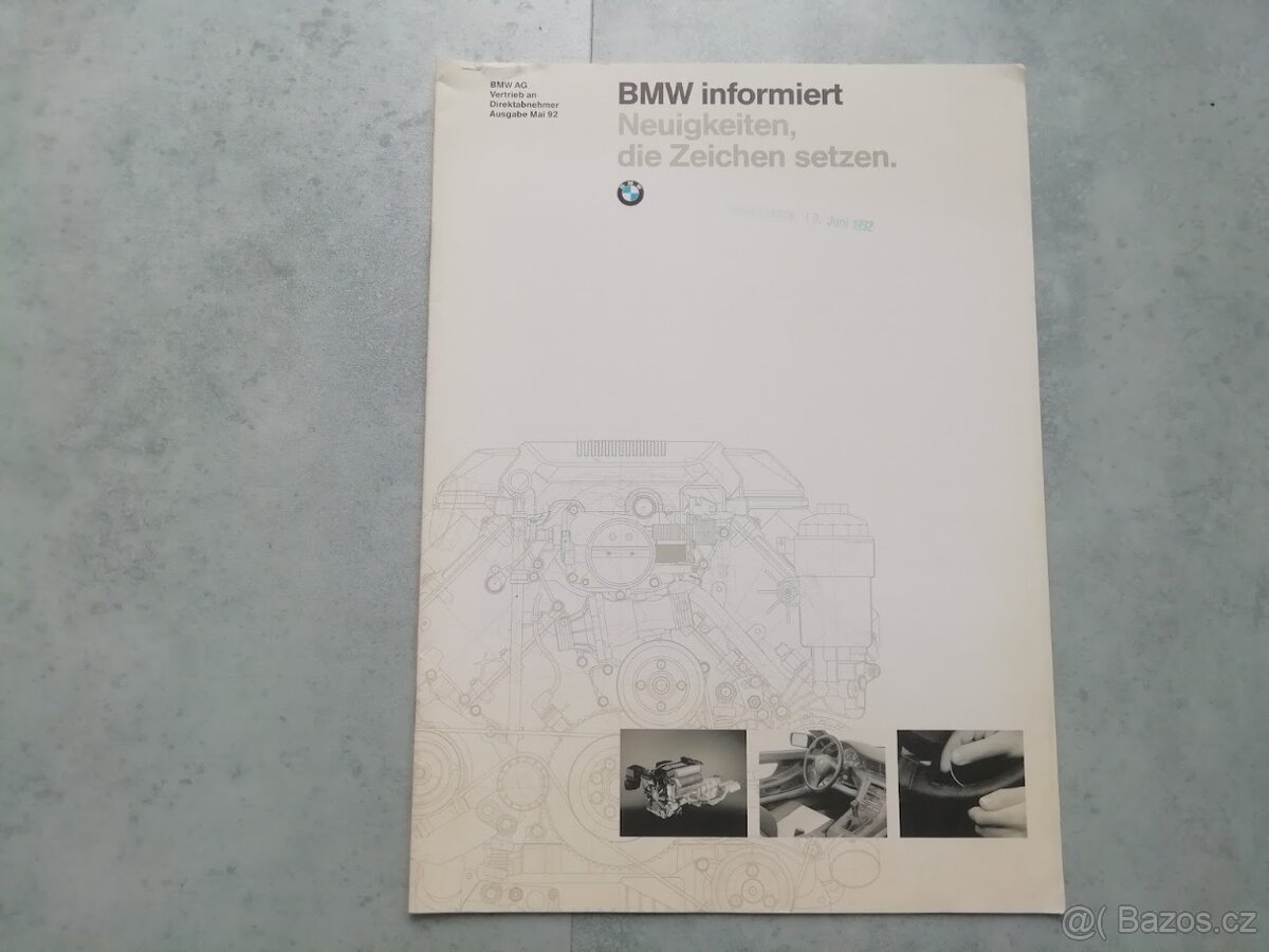 BMW E32, E31, katalog motoru M60, M60B30, M60B40