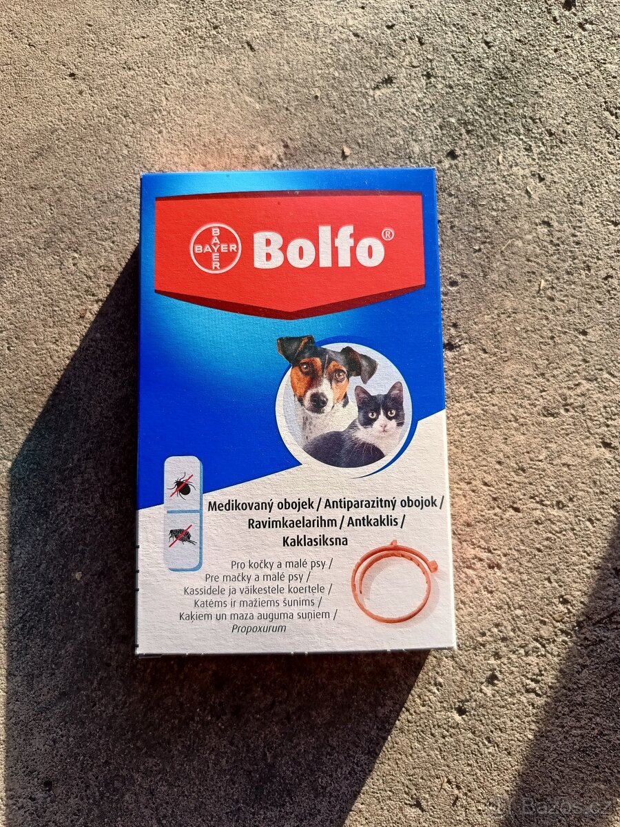 Antiparazitární obojek Bolfo 38 cm