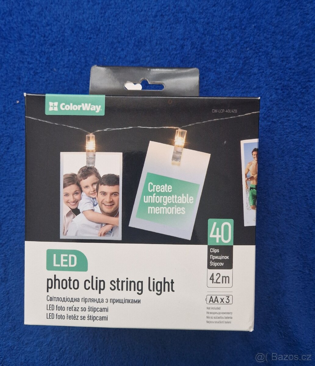 LED řetěz 5x20 LED ColorWay a led řetěz na fotky