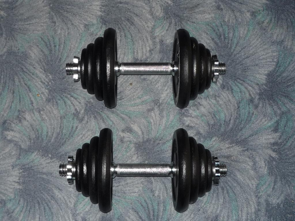 Jednoručky činky 2x21kg za 2990,-Kč