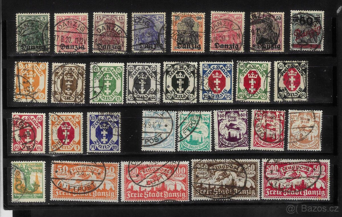 známky Deutsches Reich - Danzig (Gdaňsk) ZAMLUVENO
