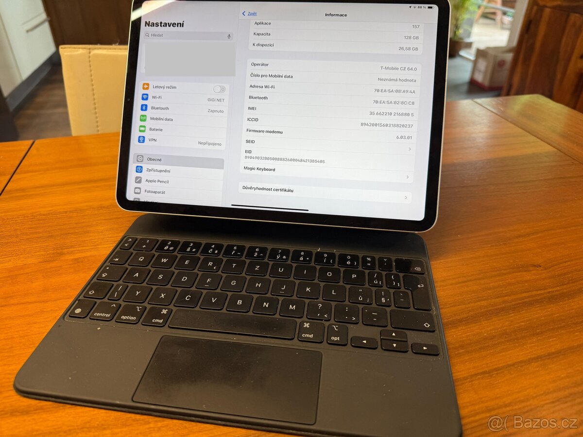 iPAD PRO 11 128 GB Wi-fi cellular, MAGIC KEYBOARD, pencil