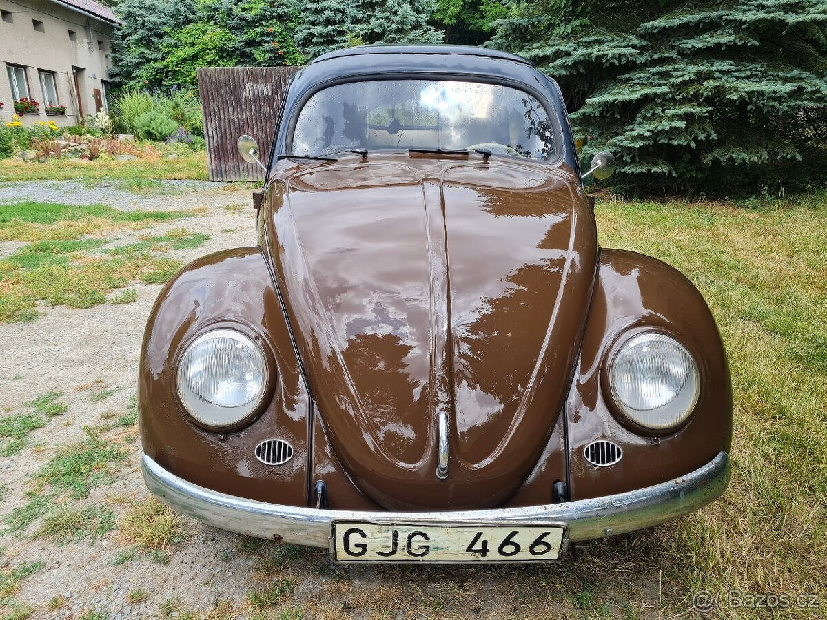 Brouk 1954 oval přední okno