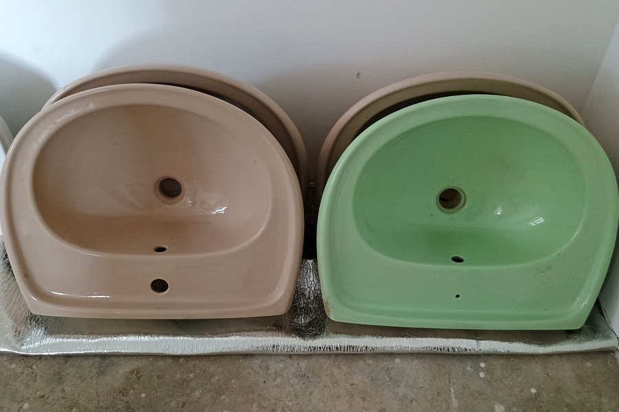4x retro umyvadlo