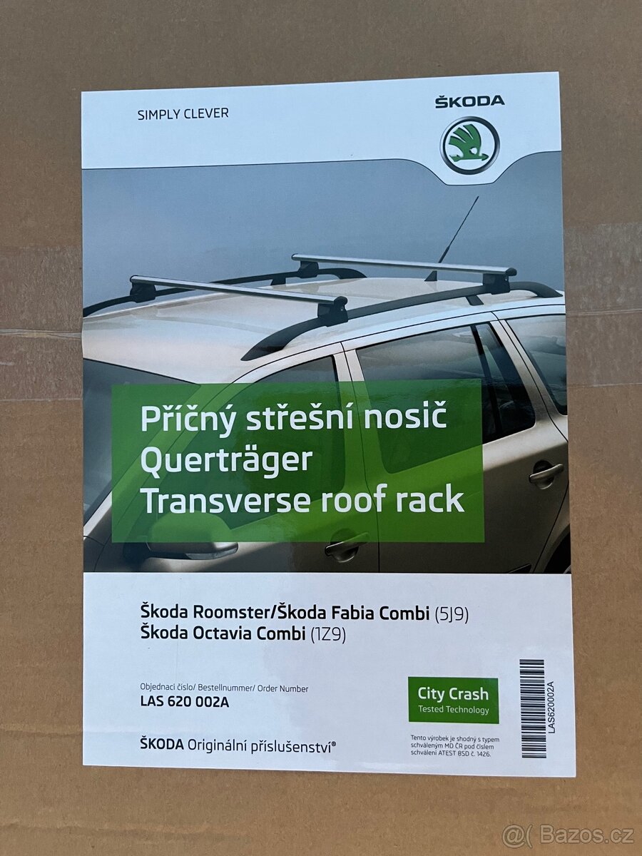Příčníky Octavia combi, roomster fabia combi
