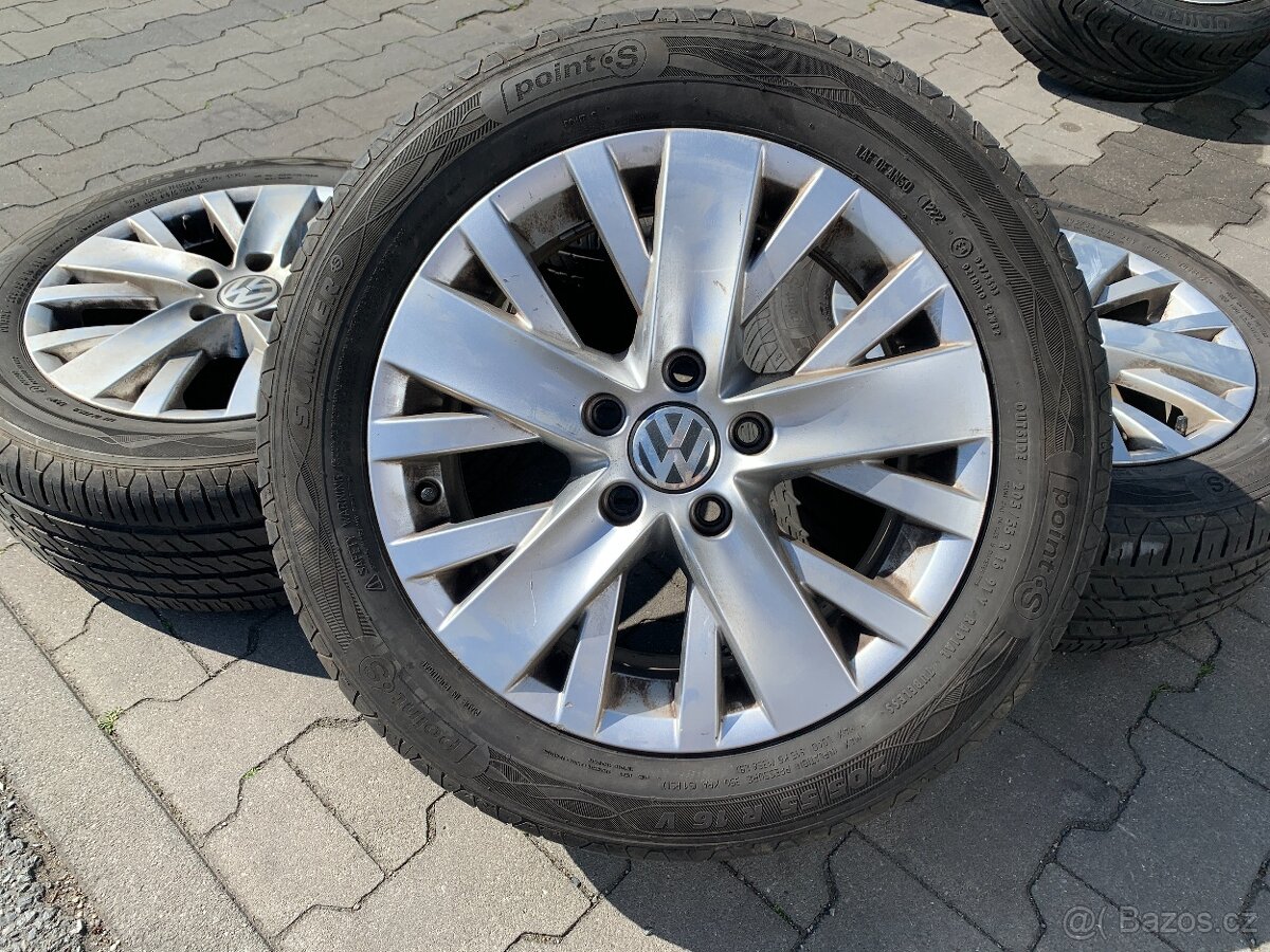Alu orig letní sada VW 5x112 6,5J ET50 205/55 R16 (91V) 2022