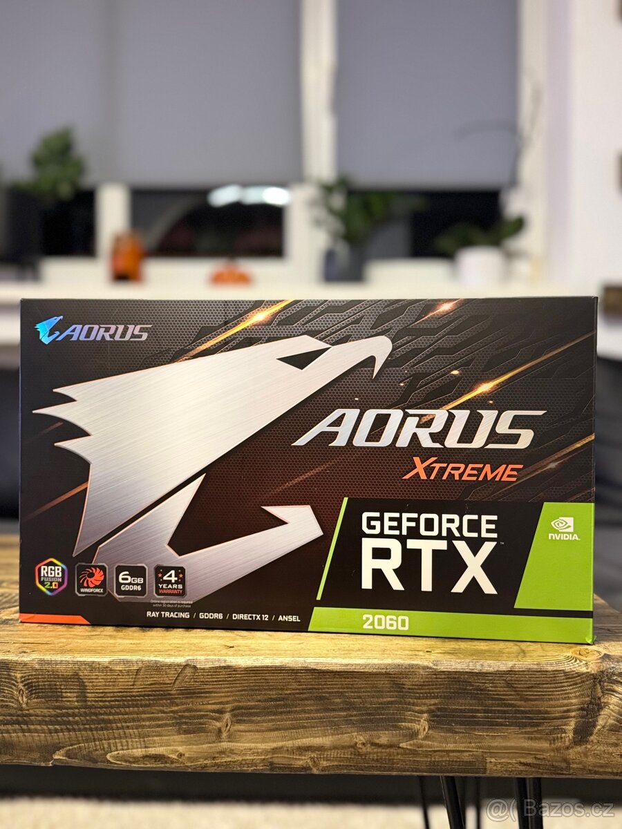 AORUS RTX 2060 XTREME – TOP stav, krabice, silná edice