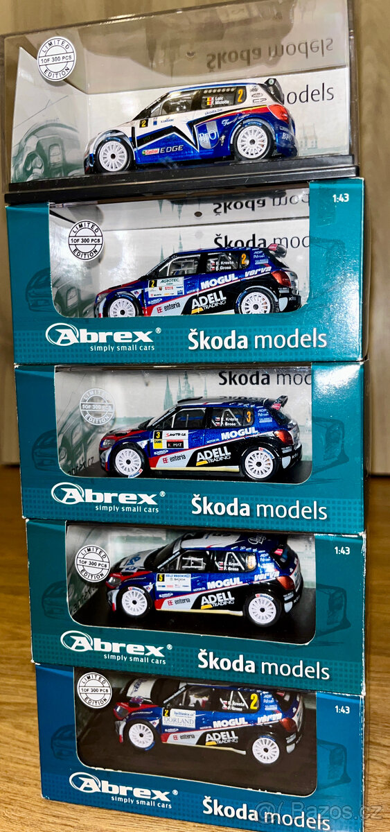 1/43 Škoda Fabia S2000 Abrex Limitovaná Edice Kresta, Loix