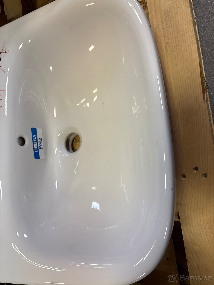 Roca Debba umyvadlo 52x40 cm půlkruhový bílá A32799S000