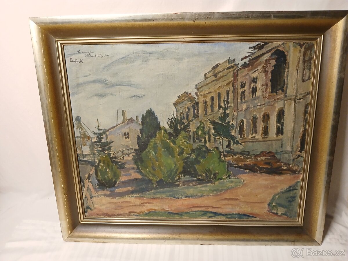 Starožitný obraz O. Koníček