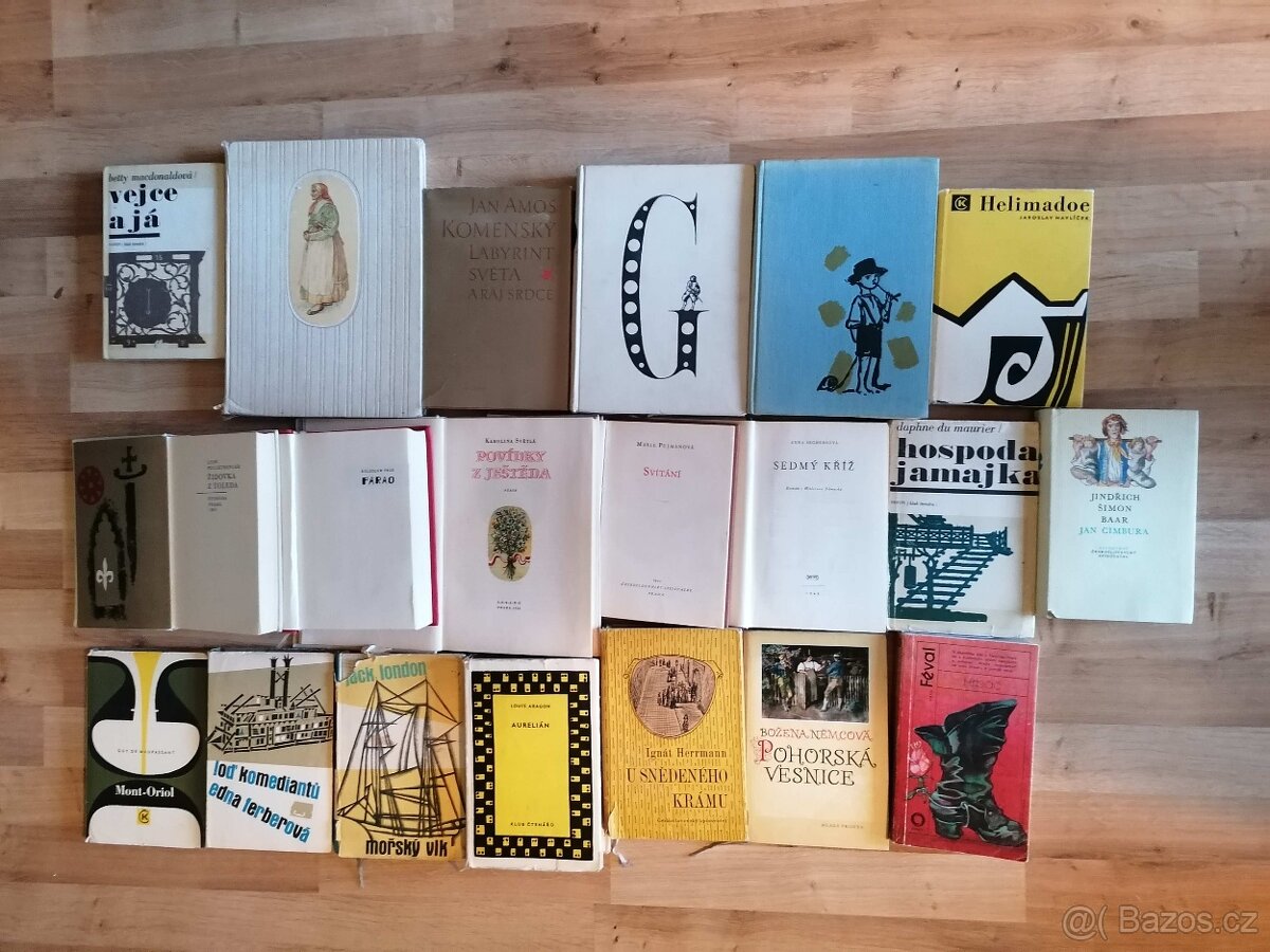 knihy známých a uznávaných spisovatelů r. 1920-1965
