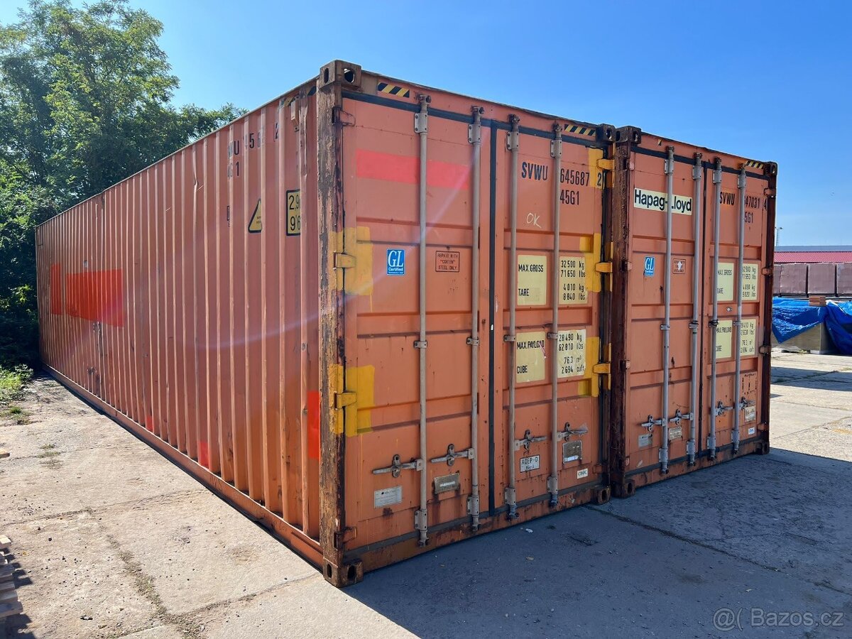 Lodní kontejner vhodný jako sklad 40DC/12m