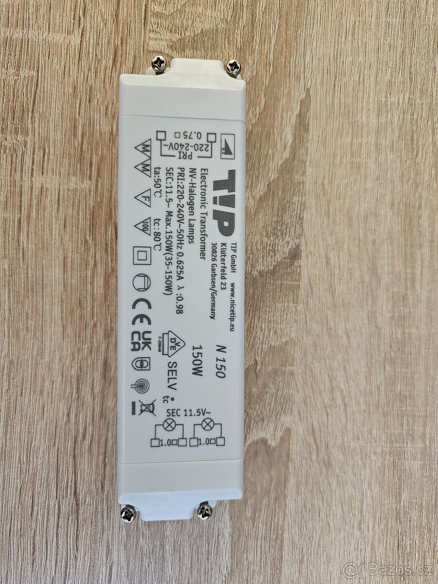 Transformátor elektronický 35-150 W bílý v záruce