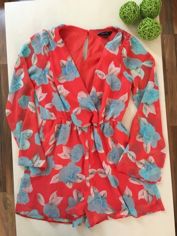 Květinový kraťáskový overal, vel M/L, New look
