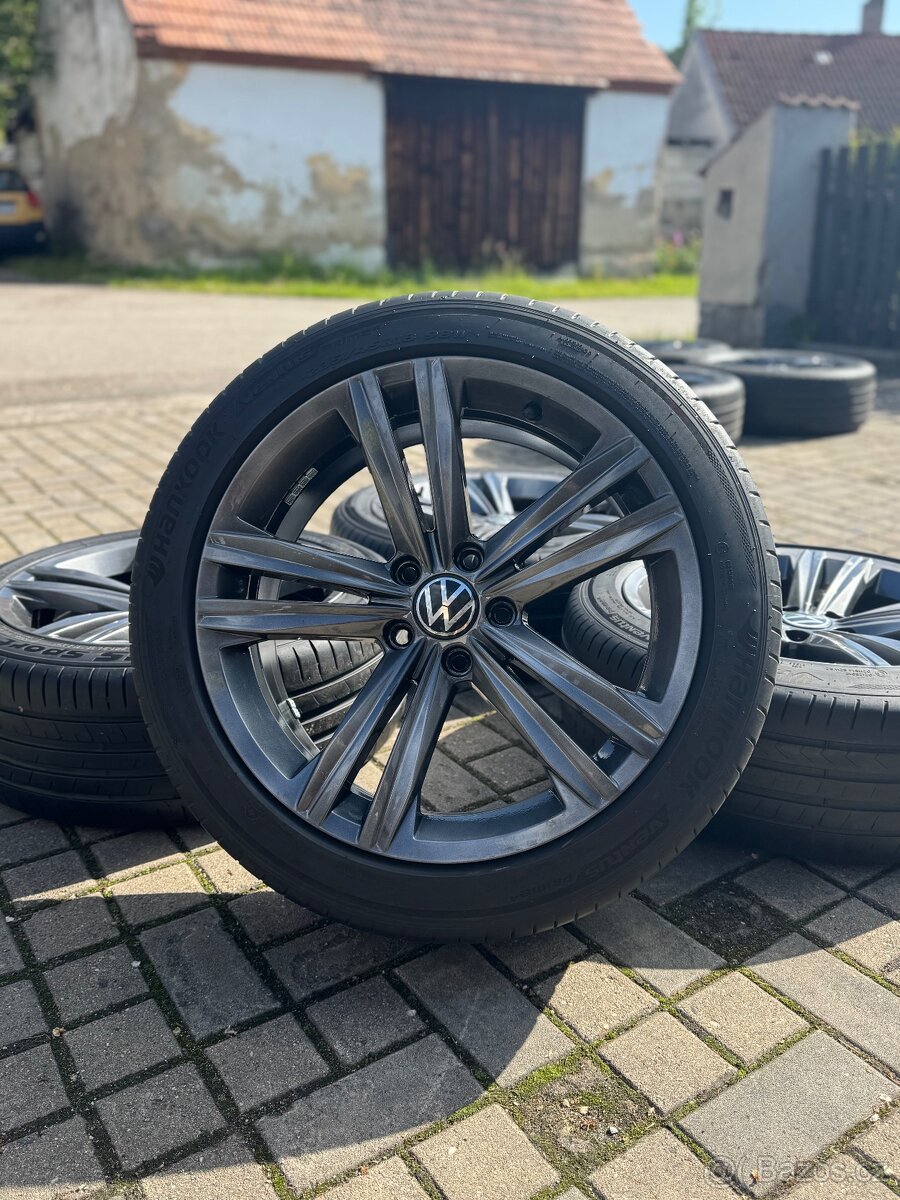 ORIGINÁL Alu Volkswagen Sebring R18, 5x112 - TOP STAV, LETNÍ