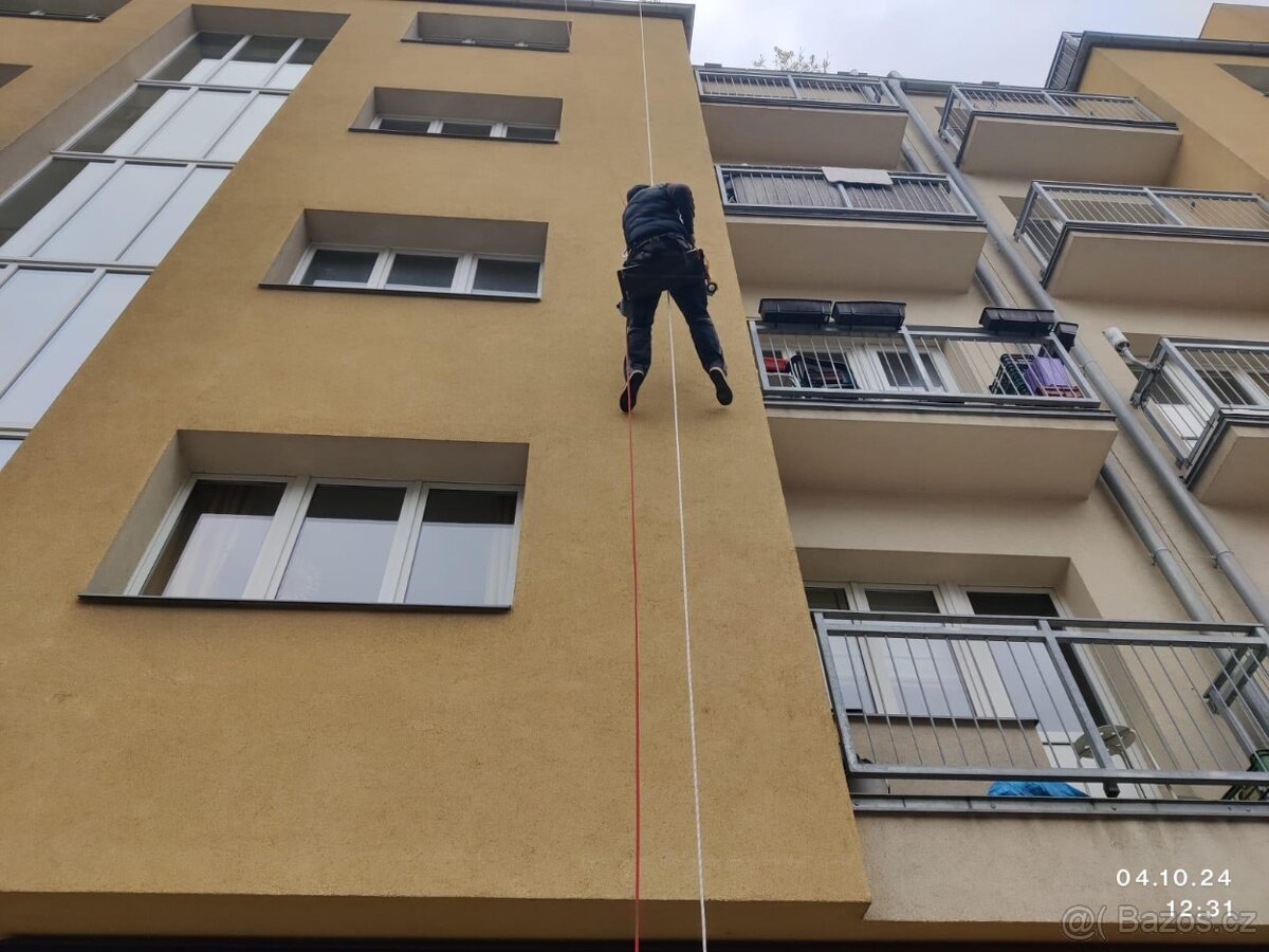 VÝŠKOVÉ PRÁCE ZA POMOCI HOROLEZECKÉ TECHNIKY