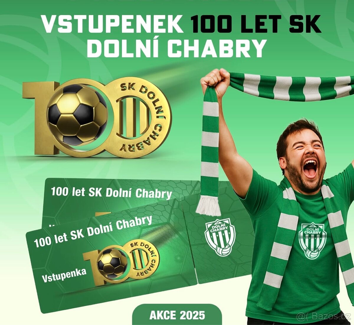 Prodám vstupenky na oslavy 100 let