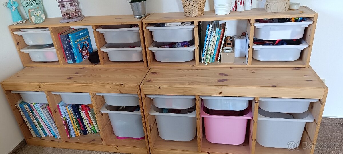 Dětské skříňky s úložnými boxy