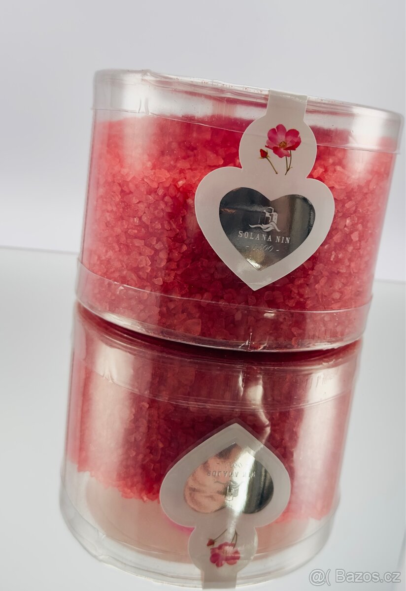 Voňavé koupelové soli a peeling - roses