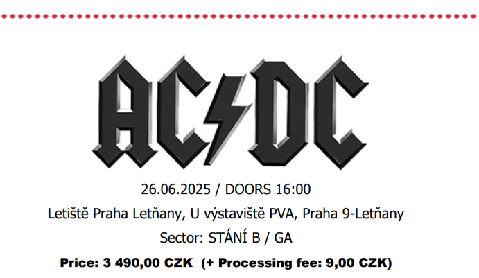 AC / DC Letňany Praha (26.06.2025) - stani