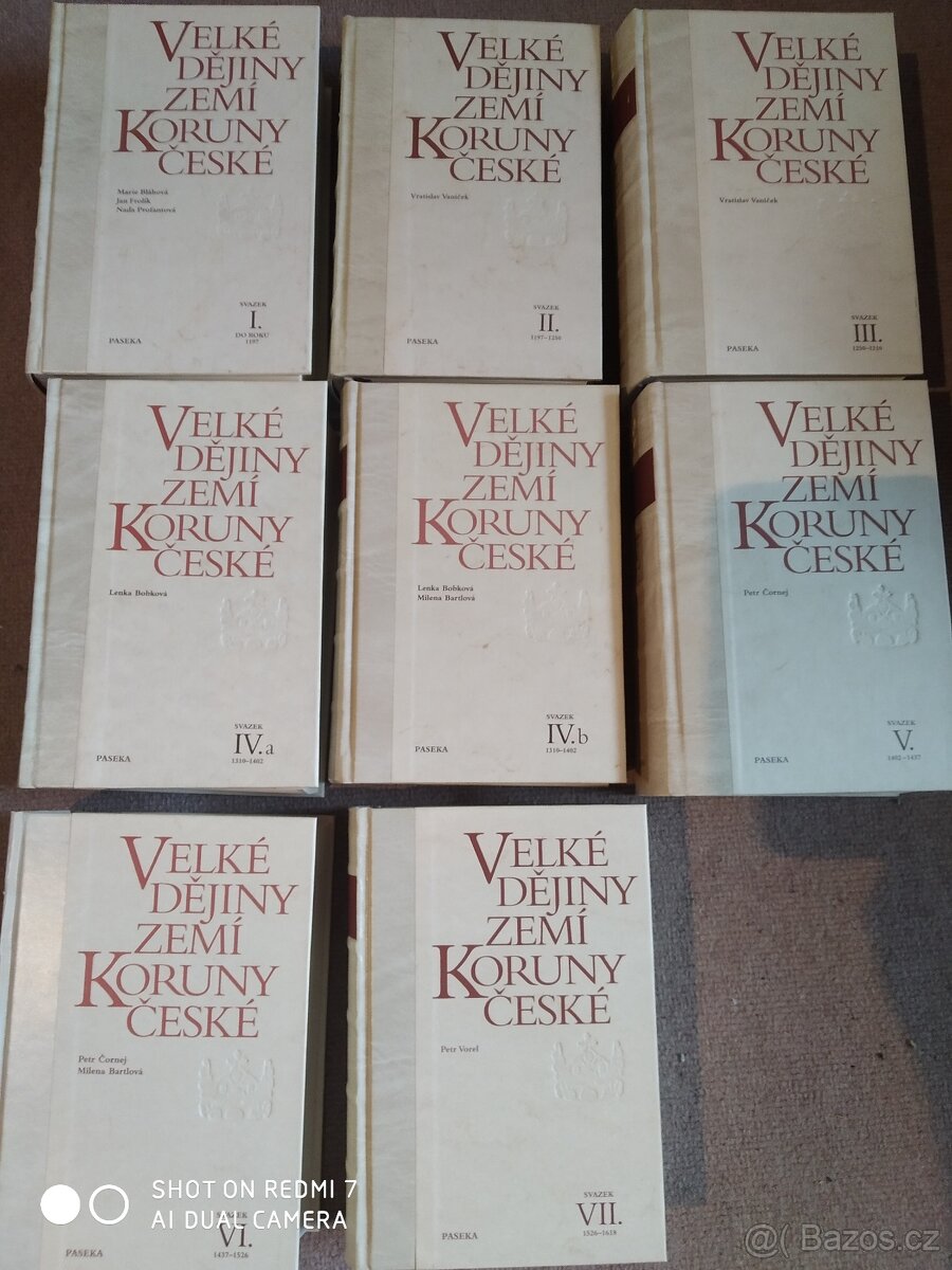 Prodám knihy velké dějiny zemí Koruny české