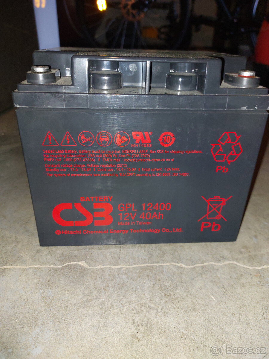 baterie GPL 12V 40ah