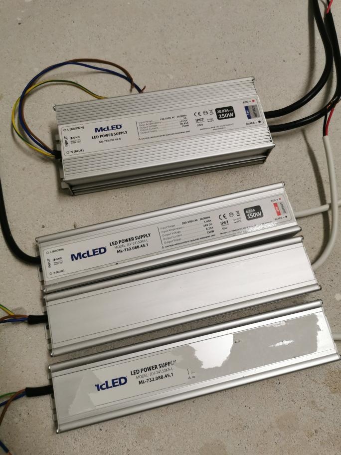 Zdroj napětí LED trafo 24V, 12V IP67 hliníkové provedení