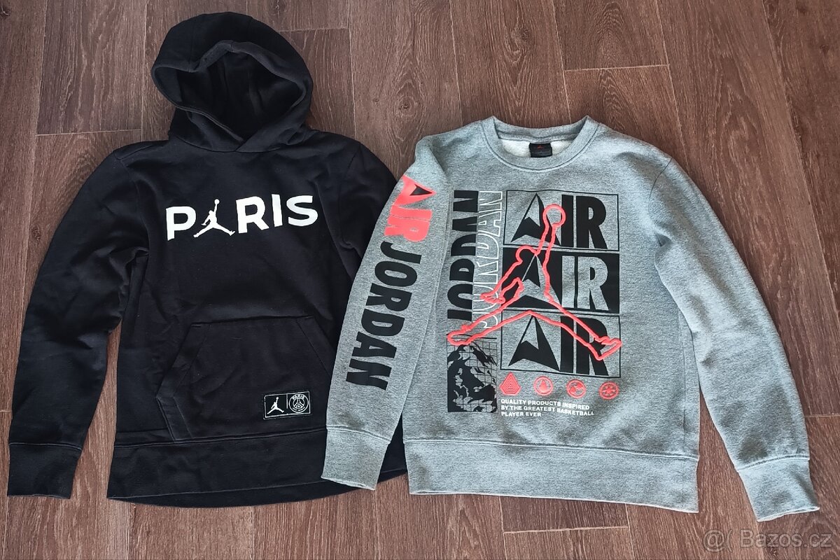 2 ks dětská mikina Air Jordan vel. M 140/152