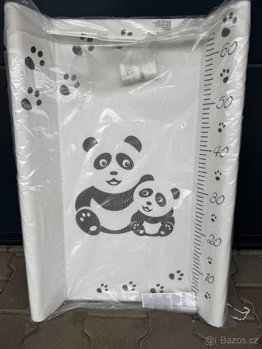 Pevná, přebalovací podložka Panda